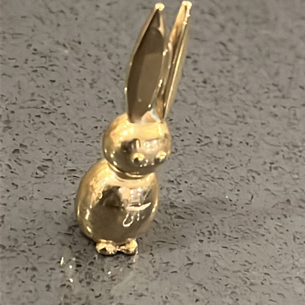Vintage Brass Bunny & Egg Miniature Figurines - Picture 11 of 15